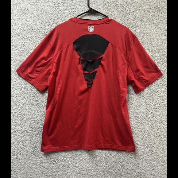 Nike 49ers Shirt Mens XL Red Short Sleeve Dri Fit Distressed San Francisco Tee - Picture 7 of 10